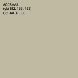 #C0BAA3 - Coral Reef Color Image